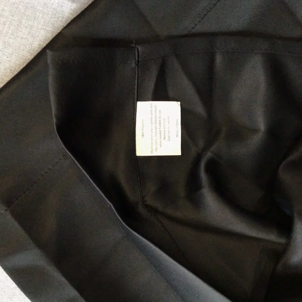 2 Black Curtain Panels